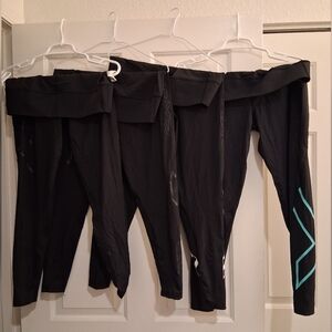 Lot of 4 2XU Tights Size XL Black